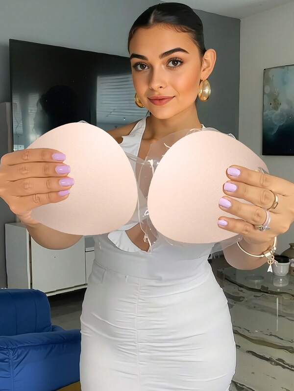 6cm Thick Bra Pads, Foam Breast Enhancers For Wedding, Date, Party Dresses, Create Cleavage, Uplift Small Bust, Removable & Washable Padding Inserts, Can Be Used In Sports Bras To Increase Support And Optimize Body Contours