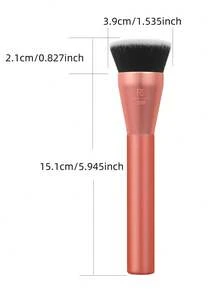 Real Techniques Glow 圆形粉底刷，适用于液体和膏状彩妆，平头设计，可晕染和打造完美妆容，采用高密度合成刷毛，纯素且不经动物实验，可用作粉底刷、遮瑕刷、腮红刷、修容刷、古铜粉刷、散粉刷等。 - 玫紅色 - 查看 7