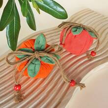 Persimmon Ruyi Chinese Style Sachet Handmade Persimmon Fragrance Bag Hanfu Outfit Matching Hanging Ornament Prayer Gift Sachet Empty Bag - Red Coffee Persimmon Sachet - View 5