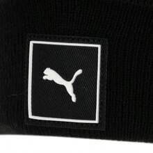 Puma 男女通用 WARDROBE ESS 高顶无檐帽，舒适休闲针织帽，026409-01 - 黑色 - 查看 5
