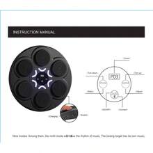 BENBO 智能蓝牙连接音乐拳击靶，升级版，男女通用，音乐拳击健身训练器材。壁挂式设计，节省空间，适合家庭和健身房使用。是圣诞节、新年、感恩节和其他节日的绝佳礼物之选。