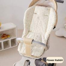 Infant Stroller Pad, Corduroy Fabric, Anti-Slip, Thick & Warm, Comforting, Cold-Proof Cotton Pad, Suitable For Autumn/Winter Outdoor Use