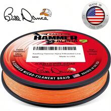 Hammer 9 UHMWPE - Lnea de pesca trenzada u2013 fabricada en los Estados Unidos, fuerte y suave, redonda, 9 portadores, lnea de pesca trenzada resistente al color, perfecta para la mayora