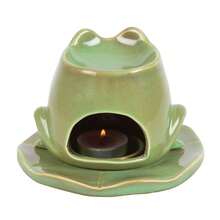 Something Different Enchanted Forest Frog Oil Burner (Green) - 100% Mixed - (SD5979) - Green - View 2