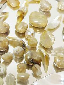 Imitație de jad, culoare cafea de orez, model de agat, mărgele asimetrice cu găuri mari, mărgele acrilice cu gradient DIY, accesorii pentru cercei, brățări, lanțuri pentru telefon, materiale țesute pentru genți