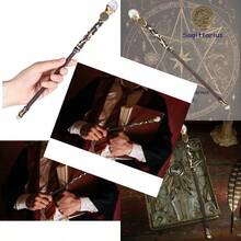 Sagittarius Wand Clear Quarz Crystal Magic Crystal Wand Sagittarius Gifts Handcrafted Witch Fairy Wizard Zodiac Wand Sorcerer Cosplay Accessories Party Stage Costume Wands - 白射手座 - 查看 1
