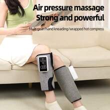 Beinmassagegerät, ein Mini-Luftdruckbeinmassagegerät mit Heizfunktion, ein Beinmassagegerät mit drei Intensitäten und drei Modi, einfach zu bedienen, kann Muskeln entspannen, geeignet als Geschenk für Familie und Freunde während der Feiertage