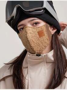 XAXRE 1 Pc Autumn/Winter Warm Masks For Women, Teddy Fleece Air-Layer Warm Mask For Women, Winter Windproof, Cold-Proof, Warm Mask, Freeze-Proof, Breathable Women's Mask, Thickened Outdoor Cycling Mask, Outdoor Windproof And Warm Fleece Face Masks For Women - Multicolor - View 9
