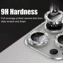 1 set folie protectoare lucioasă pentru lentilă cameră, compatibilă cu 17/16/15/14/13/12/11 Pro Max Plus 17 Air Series, rezistentă la zgârieturi 9H, instalare ușoară, accesoriu modern pentru telefon