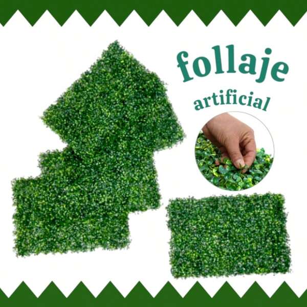 Decoración Artificial De Pared  60X40 cm Para Jardín Muro Verde Sintético Jardín Interiores y Exteriores Tamaño Ideal Para Cualquier Decoración En Su Hogar Jardín  Rápida Instalación Ideal Para Crear Efectos Increíbles Una Nueva Manera De Hacer Paisajismo En La Cuidad Permite Lograr ambientes Con Apariencia Natural   Para Cualquier Tipo De Inmueble  Mallas Cercas Muros Fachadas Vestíbulos Escenografías Enrejados Mamparas Interiores Balcones Colindancia