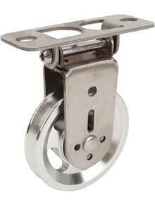 RiToEasysports Rueda de Polea de, Rueda de Tracción de Rotación Silenciosa de Acero Inoxidable para Sistema de Polea Que Levanta Equipos de Gimnasio - aluminio - Ver 2