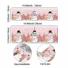 1 件，女孩粉色圣诞厨房水槽水龙头排水垫，圣诞雪人装饰浴室硅藻泥吸水垫，家用台面防滑防霉垫。圣诞装饰品！ - 彩色 - 查看 8