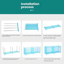 1 套多功能储物架，简易组装书架，落地式可堆叠储物架，可拆卸储物整理架，实用储物架，适用于家庭卧室厨房客厅学校宿舍