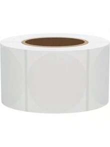 Hybsk - Pegatinasérmicas transparentes de 2 pulgadas para etiquetas de nombre, diseño de logotipo de bricolaje, inventario, compatible con cebra, rollo, Munbyn yás, 500 unidades (2 inch round) - redondo de 2 pulgadas - Ver 10