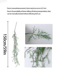 1/3件装人造苔藓垂吊植物，带藤蔓 - 仿真垂吊蕨类植物，适用于家居、花园、办公室、阳台装饰、感恩节装饰、酒店装饰、橱窗展示、人造绿植、人造树叶、情人节、礼品、室内/室外花园装饰、婚礼装饰。是感恩节、祖父母节的理想之选。 - 彩色 - 查看 11
