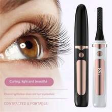 RAF USB Rechargeable Electric Heated Eyelash Curler, Made Of Durable Silicone Material, Suitable For Women, Men And Students, Can Be Used As An Eyelash Styling Tool. Special Offer Gift For Autumn/Winter, Valentine's Day And Christmas. - Multicolor - View 2