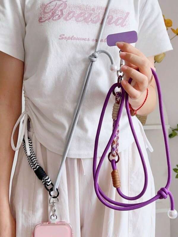 Cinturino per smartphone natalizio, cordino per telefono, 1 pezzo di nuova custodia per telefono minimalista e colorata da portare a tracolla: durevole, regolabile e multifunzionale