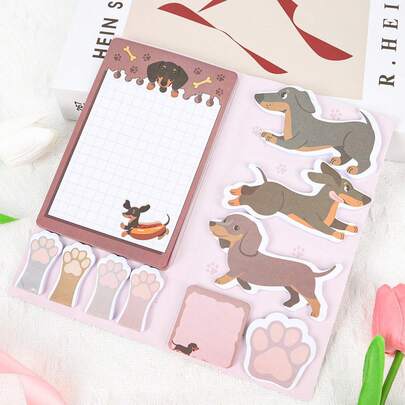 Cotton Candy Themed Creative Sticky Notes - Cute Sticky Notes Designed Around Camping And Roasting Marshmallows, With Various Shapes To Meet Different Note-Taking Needs. Easy To Write And Stick, Suitable For Office, Study Or As A Small Gift.