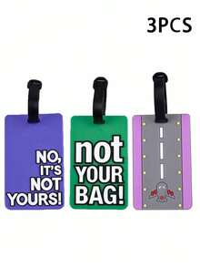 Nueva etiqueta de equipaje de PVC suave y de goma para escribir el nombre, identificación logística y tarjeta de embarque, soporte para tarjetas de identificación, colgante de regalo de Navidad para viajes, vacaciones con tarjetas de identificación portátiles