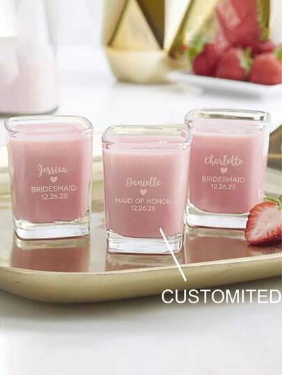 1pc Custom Personalized Wedding Shot Glass, Engraved Party Shot Glass, Guest Wedding Favor, Unique Celebration Glassware, Custom Party Shot Glass, Engraved Wedding Favor, Wedding Celebration Shot Glass, Custom Drinkware, Bridal Party Favor, Custom Name Shot Glass, Bride And Groom Gift, Reusable, Versatile, Decorative, Stylish, Exquisite, High Quality, Customized, Personalized, Unique, Ideal Gift For Him, For Her, Boyfriend, Girlfriend, Dad, Mom, Family, Friends