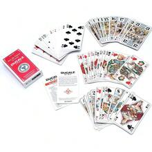 1副杜卡尔塔罗牌，78张牌塔罗牌，法国塔罗牌游戏 - 紅色 - 查看 4