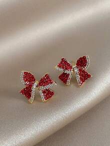 1 Pair Retro Cute Strawberry Design Earrings, Suitable For Women, Daily Wear Or Gift