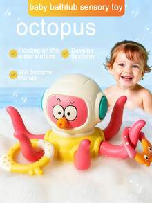 Electric Spraying Turtle Bath Toy - Rechargeable Fountain Pool Learning Set With 5 Stacking Rings & Rotating Water Jets For Toddlers 18M-6 Years, Interactive Sensory Play For Bathtub/Beach/Pool