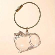 (Under $1) Limited Time Low Price – Cat Hair Storage Bag Charm – Capsule Shape, Transparent & Lightweight, Practical For Bags & Shows Love For Cats
