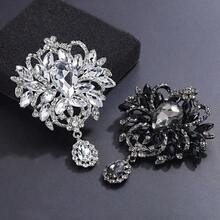 1pc Elegant Vintage Style Brooch Pin Women, 9 Colors Available, Suitable Coat, Party, Anniversary, - Phong cách cung điện - Xem 3