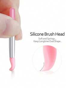40/60 pezzi Set di pennelli in silicone per labbra, sopracciglia, rossetto, applicatori cosmetici. Pennelli in silicone adatti per balsamo, maschera, olio
