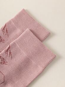 1双女士加厚羊毛雪地袜，运动袜，保暖防滑，多种颜色可选，时尚舒适