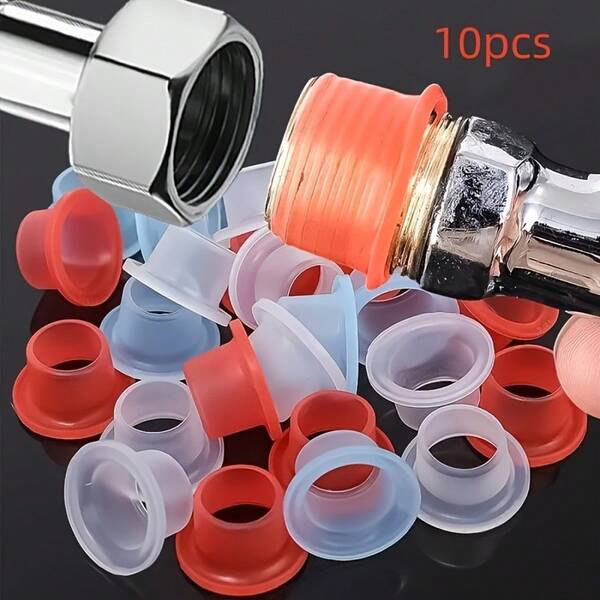 10/20/40pcs Silicone Faucet Gasket Sealing Rings, Kitchen & Bathroom Faucet Accessories Anti-Leakage, Small Tool Set
