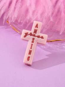 1/5/10pcs Fashionable Cartoon Halloween Cross PVC Soft Rubber DIY Accessories For Beading, Suitable For Family, Couples, Friends Handmade Jewelry Making Pendant, Necklace, Earrings, Keychain, Phone Chain, Decorative Gifts