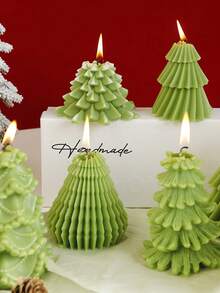 1 pieza Candelabro con forma de árbol de Navidad de 4 niveles, adecuado para decoración del hogar, restaurante, cumpleaños, fiesta, baño, fragancia, decoración de ambiente, recuerdo creativo - Multicolor - Ver 10