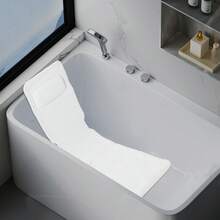 YUNRUX Bathtub Mat, Bathtub Mat With Pillow, PVC Foam Bathtub Pillow