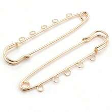 5pcs Craft Safety Pins Brooch Metal Sewing Pins With Loops Sewing Clothes Pins For Tags DIY Handmade Jewelry Making Accessories Findings - Brooch Pins - View 15