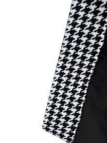 Quần ống loe đen thu đông nữ - Cạp chun họa tiết răng sói có nút kim loại, quần công sở phong cách retro - màu đen - Xem 4