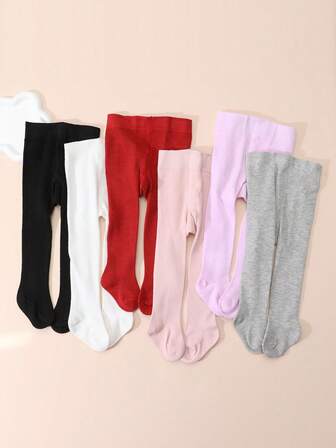 6件套女童纯色紧身打底裤，百搭百搭，适合日常搭配，四季皆宜