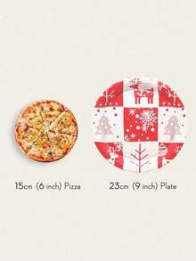 Juego de 24 piezas, vajilla desechable, platos de papel con temática navideña, platos para pasteles, platos de fiesta, platos de cumpleaños, materiales, adecuados para diversas celebraciones como fiestas de cumpleaños, reuniones, picnics, campamentos, barbacoas, fiestas en la playa, bodas al aire libre, fiestas de boda, etc.