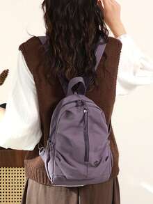 Lightweight Waterproof Nylon Backpack, Unisex Outdoor Travel Hiking Large Capacity Backpack, Multi-Function Shoulder Crossbody Bag - Multicolor - View 2