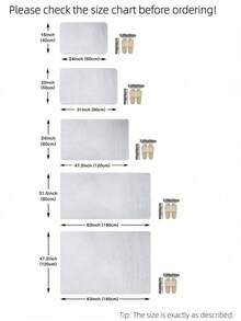 1pc Solid Color White Fluffy Floor Carpet, Minimalist Plain White Polyester Anti-Slip Rug For Home ,Room Decor - White - View 2