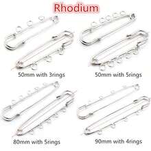 5pcs Craft Safety Pins Brooch Metal Sewing Pins With Loops Sewing Clothes Pins For Tags DIY Handmade Jewelry Making Accessories Findings - Brooch Pins - View 8