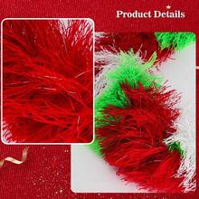 10 Pcs Feather Boas 5ft Artificial Fluffy Boas Colorful Feather Boas Set For Women Costume Halloween Wedding Christmas - đỏxanhtrắng - Xem 3