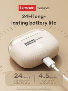Lenovo 联想 LE221 极简无线耳机，具有被动降噪功能，HIFI 高品质音频，带麦克风的清晰通话，低延迟，长电池寿命，适用于游戏、音乐、运动，兼容智能手机和电脑 - 藏蓝色 - 查看 7