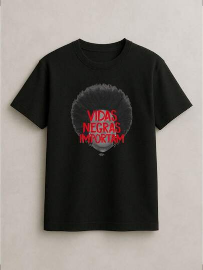 Camisa Camiseta Emicida Vidas Negras Importam Racismo Rap 100% Algodão Unissex