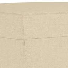 vidaXL Fußhocker Creme 60x50x41 cm Stoff