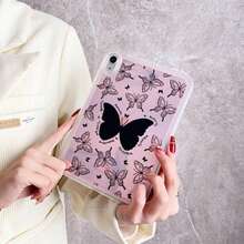 Holographic Cow Print/Butterfly Flat Protective Case, Compatible With Apple Tablet Protective Case