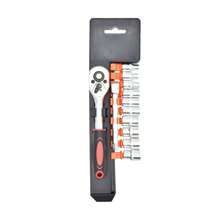 12pcs Pro-Grade Socket Wrench Set - 1/4" Ratchet With Quick-Release & Extensions, 72-Tooth Low-Profile Head For Auto/Industrial & DIY Use - 12pcs/set - View 11