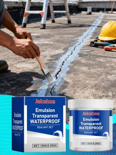 2 st/set transparent vattentätt tätningslim, snabbfyllande osynligt tätningslim för byggnation och hemmabruk