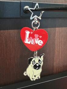 1pc Alloy Golden Retriever Dog Keychain, Pet Dog Keyring, Animal Pendant, Men's Car Key Chain, Cute Bag Charm, Gift For Friends